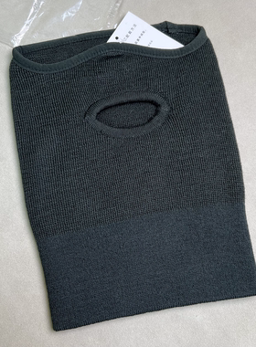 冬季防寒面罩头套脖套围脖军迷针织防风防寒骑行加厚橄榄绿色