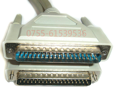 纯铜线芯db37针公对公数据线37芯针对针连接线plc数据线37p信号线