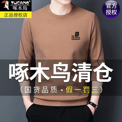 啄木鸟德绒春秋内搭卫衣男