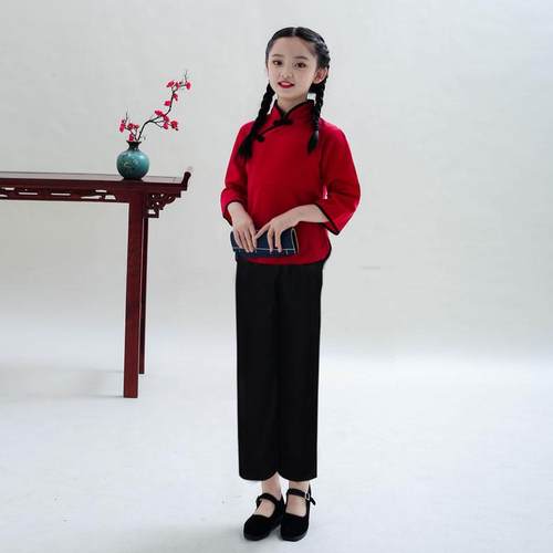 五四青年装儿童民国学生装演出服