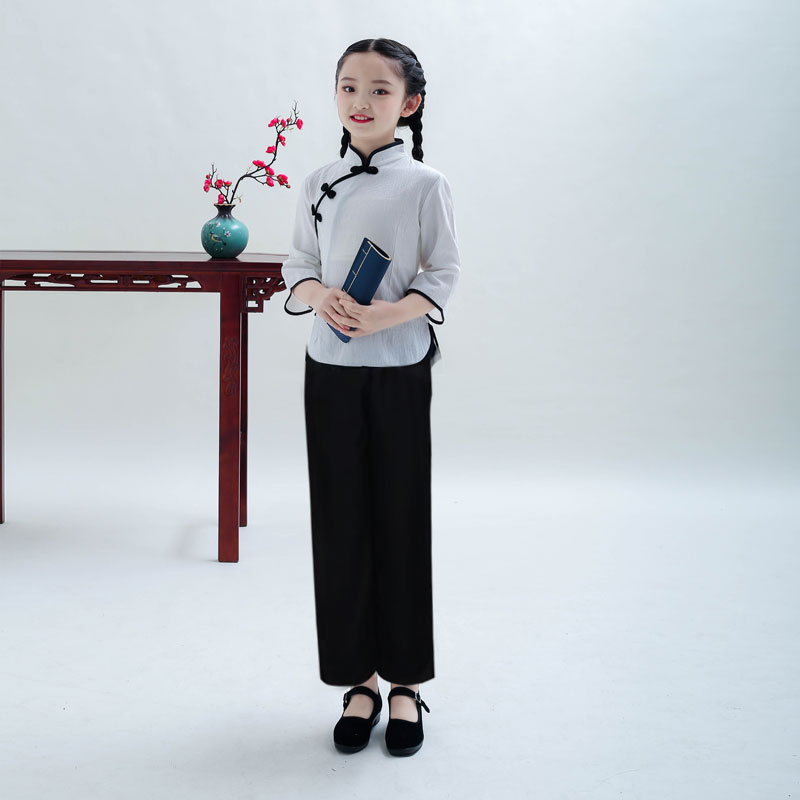 儿童民国学生装中国风表演服