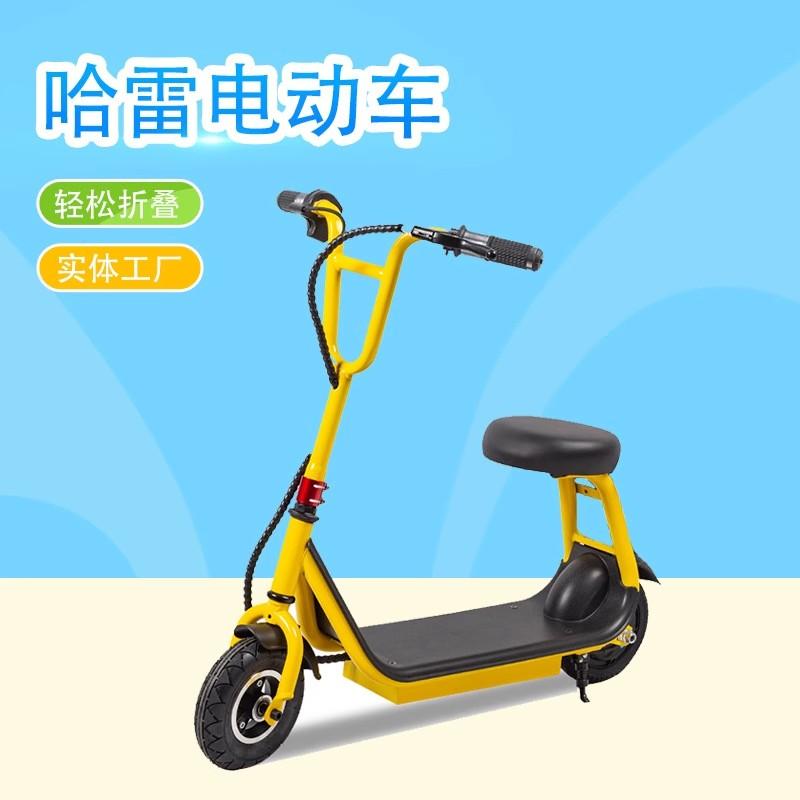 工厂现货儿童哈雷电动车出行代步折叠小型迷你电瓶车折叠车滑板车