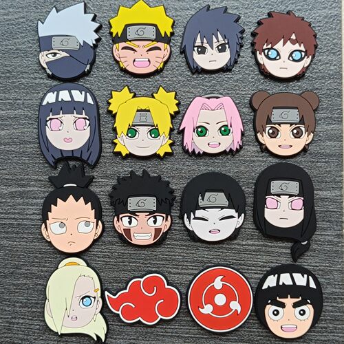 新款洞洞鞋配饰卡通动漫火影忍者