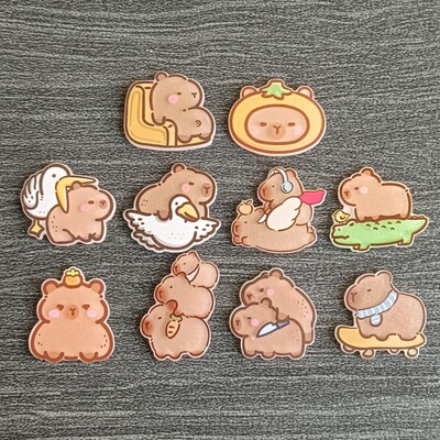 洞洞鞋配饰diy卡皮巴拉鞋扣