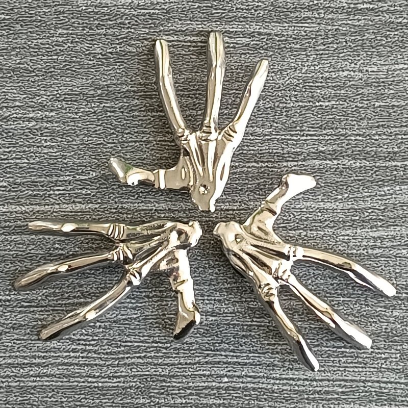 个性洞洞鞋配饰鞋扣金属手爪图片