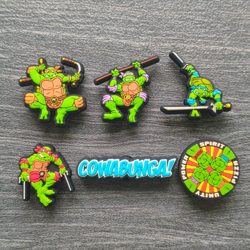 智必星Crocs忍者神龟鞋扣图片
