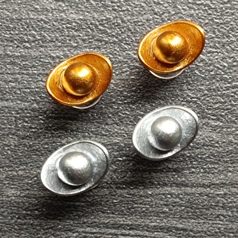 Cross洞洞鞋配饰立体金元宝鞋花
