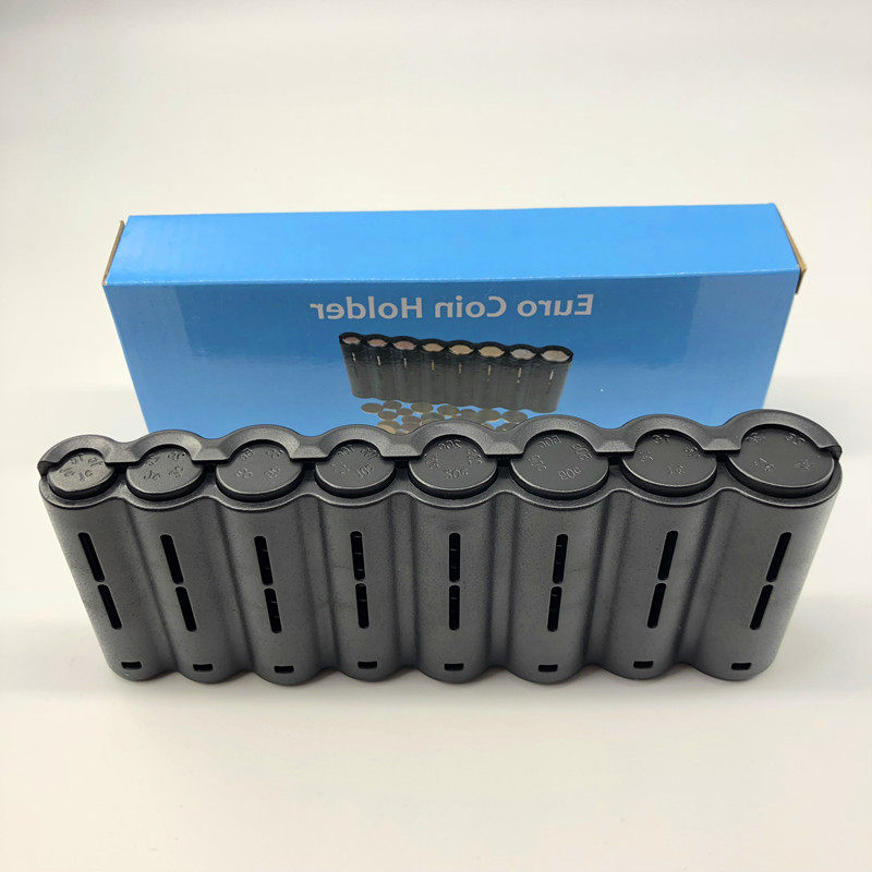 便携式euro硬币筒创意迷你装硬币收纳筒欧元欧洲硬币随身零钱筒包