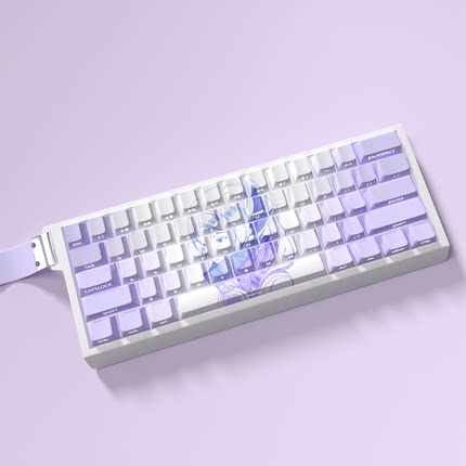 芙莉莲二次元主题键帽原厂高度侧刻透光PBT热升华适配60 63 64 68