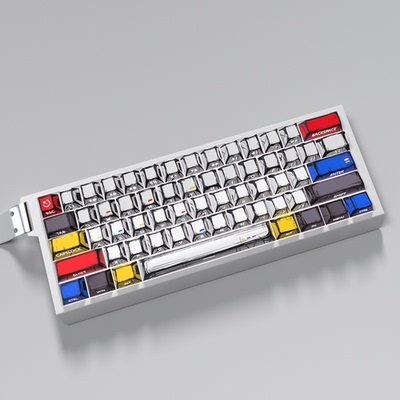 侧刻漫画主题键帽原厂透光pbt适配磁轴键盘ND63Ace60/68made68