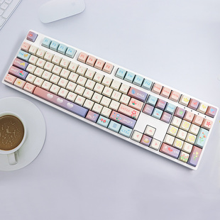 MDA键帽PBT五面侧刻热升华keycap兼容机械键盘61/左移64/68/87/96