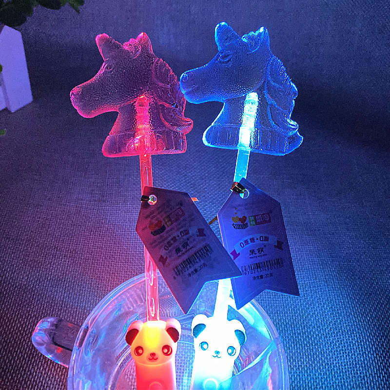 呆萌led棒棒糖儿童少女零食