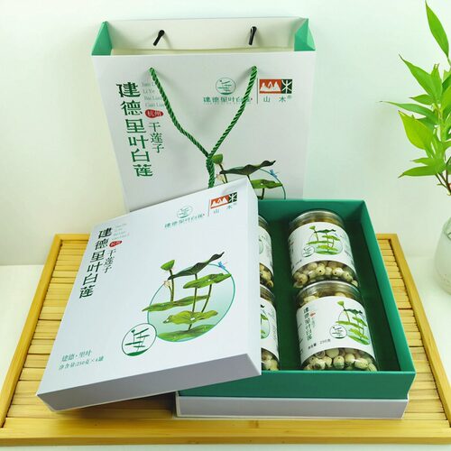 建德里叶白莲新莲礼盒罐装250g*4