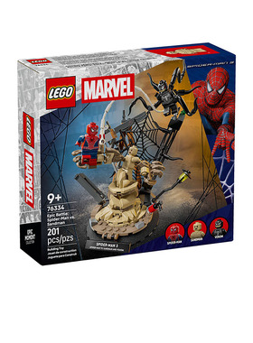 LEGO乐高76334蜘蛛侠大战沙人儿童玩具男孩益智拼装积木2026新款