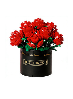 LEGO乐高40460玫瑰花积木花礼盒抱抱桶花束送情人节礼物生日限定