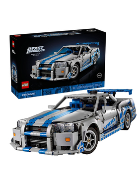 LEGO乐高42210速度与激情日产GT-R赛车机械组儿童拼装积木玩具男