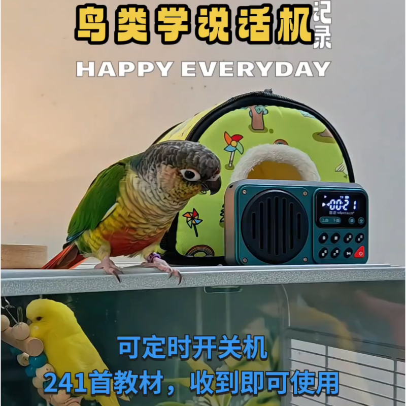 鸟用学习机鹦鹉学说话复读机录音机训练学语八哥玄凤神器教语讲话