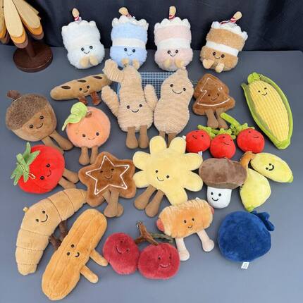 挂饰挂件食物公仔仿款挂件面包物语jellycat玩偶包包蔬菜毛绒英国