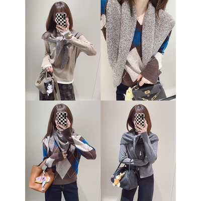 柔软亲肤针织三角巾披肩围巾