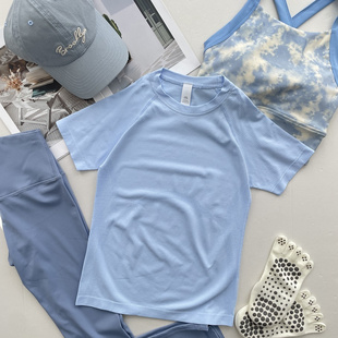 长袖 圆领瑜伽服运动健身跑步普拉提训练上衣919