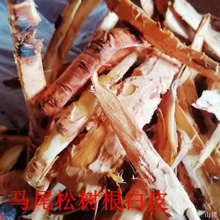 松树根白皮野生马尾松根二层皮新鲜松树皮树根皮粉无糖保健养生茶