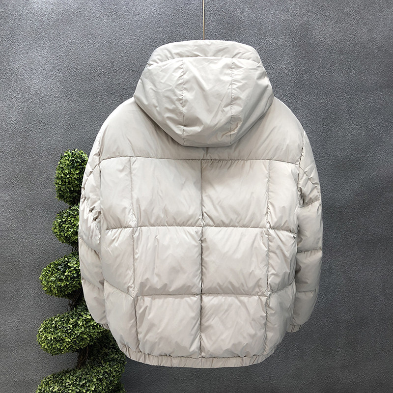 ZERODEGREENORTH 겨울 다운 재킷 남성 잘생긴 후드 라이트 다운 재킷 푹신하고 따뜻한 캐주얼