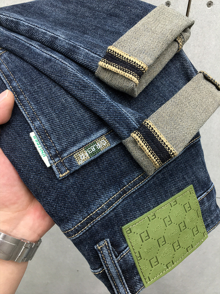 ZERODEGREENORTH 봄 가을 새로운 스타일 자수 패션 작은 발 프린트 남성 슬림 팬츠 유럽 역 ??따뜻함