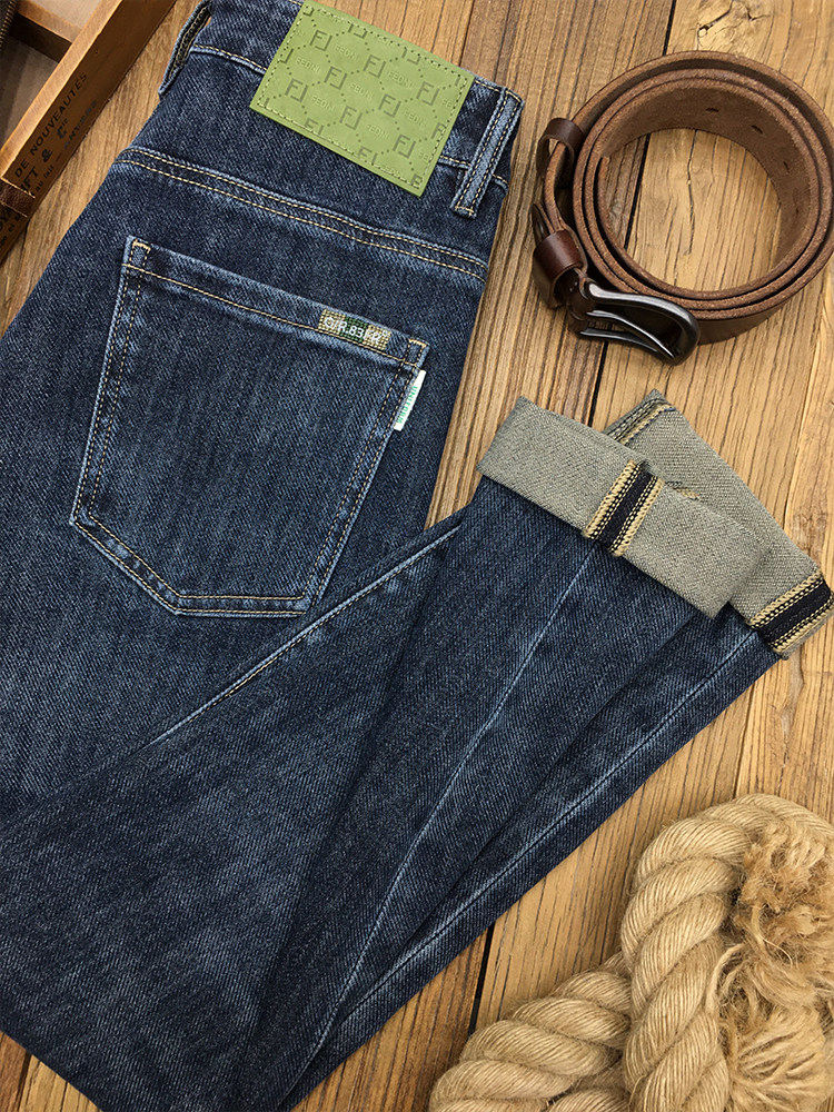 ZERODEGREENORTH 봄 가을 새로운 스타일 자수 패션 작은 발 프린트 남성 슬림 팬츠 유럽 역 ??따뜻함