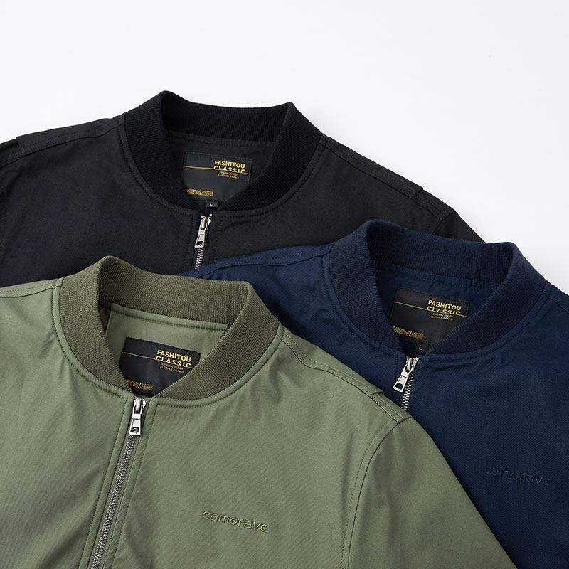 ZERODEGREENORTH 플라이트 재킷 남성 캐주얼 얇은 미남 탑 코트 대형 작업복 야구 유니폼