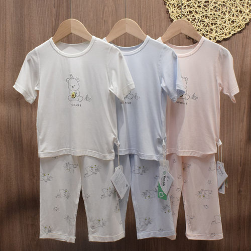 木木乐儿童莫代尔薄款家居服套装