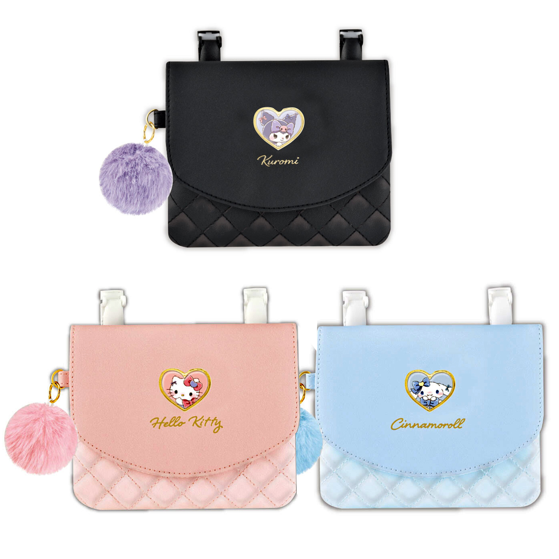 日本三丽鸥小巧斜挎包手拿包