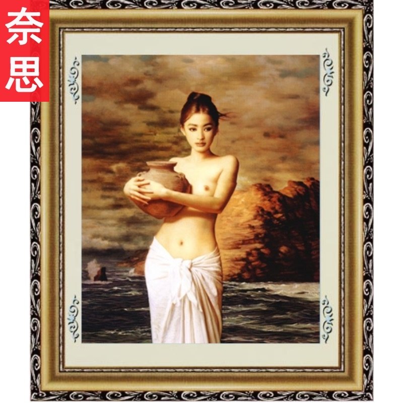 陶美人抱陶女十字繡2021新款繡裸藝術性感人物臥室床頭畫油畫系列在類目 居家布藝, 十字繡及工具配件, 十字繡套件中 - 來自Buy2taobao.com提供專業的淘寶代購服務