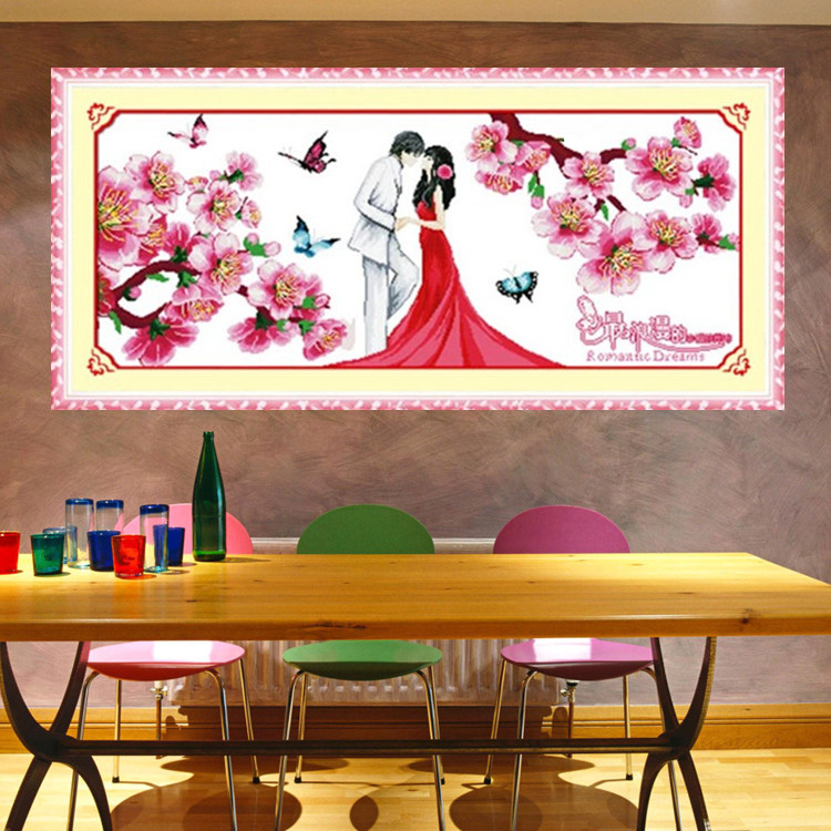 新婚快乐十字绣2021年婚纱婚房