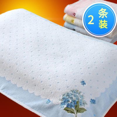 金号纯棉枕巾高档新疆长绒棉情侣