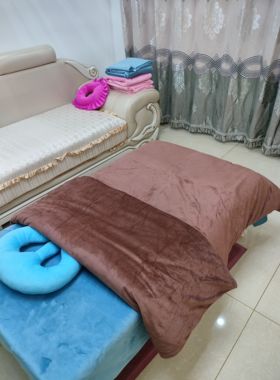 冲钻毛绒被套美容院专用加厚被罩足浴按摩美容冬被120*180套包邮
