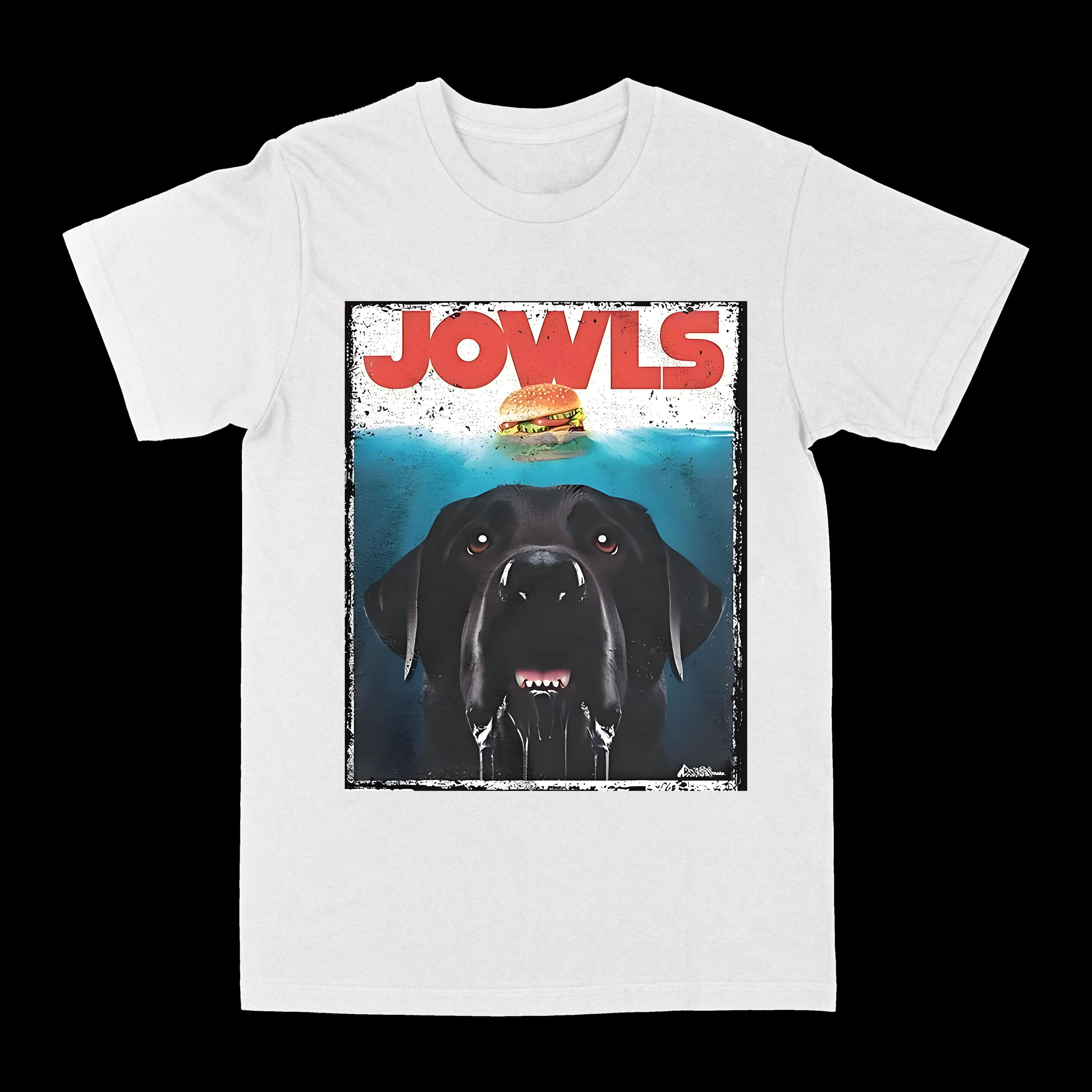 狗狗cos大白鲨美式复古短袖T恤