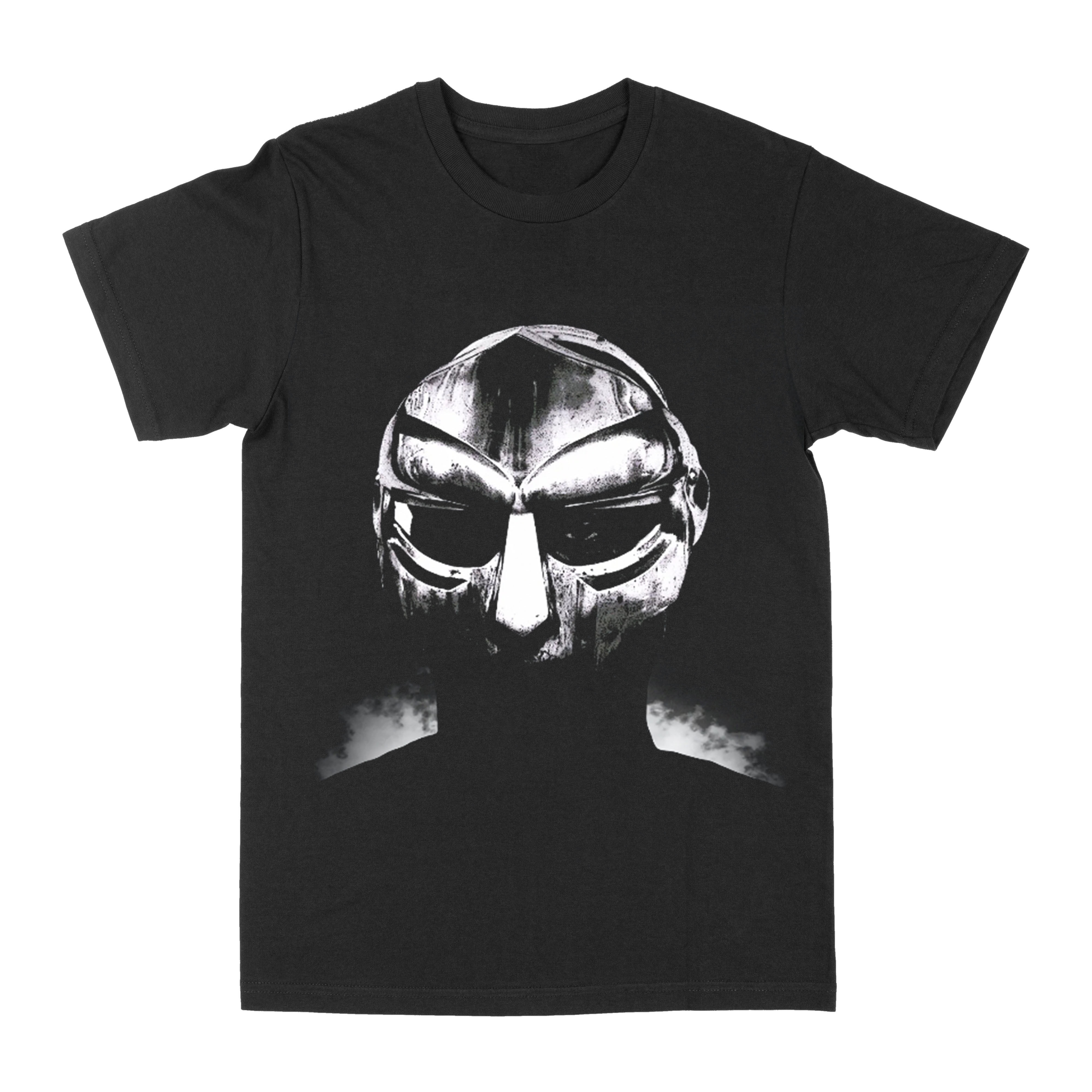 致敬面具摇滚乐美式复古短袖男女同款潮流MF Doom Homage  Face