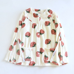 秋冬护理服PICC置管骨折穿的衣服法兰绒专用病号服老人保暖睡衣