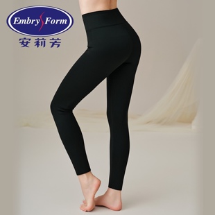 安莉芳女士秋冬鲨鱼裤弹力柔软高腰修身长裤紧身保暖裤加厚打底裤