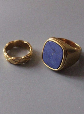 法式玫瑰金时尚个性风情侣戒指