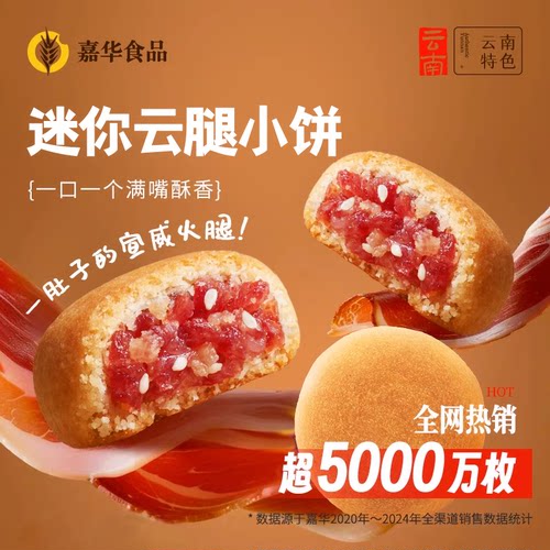 嘉华云腿小饼礼袋云南特产