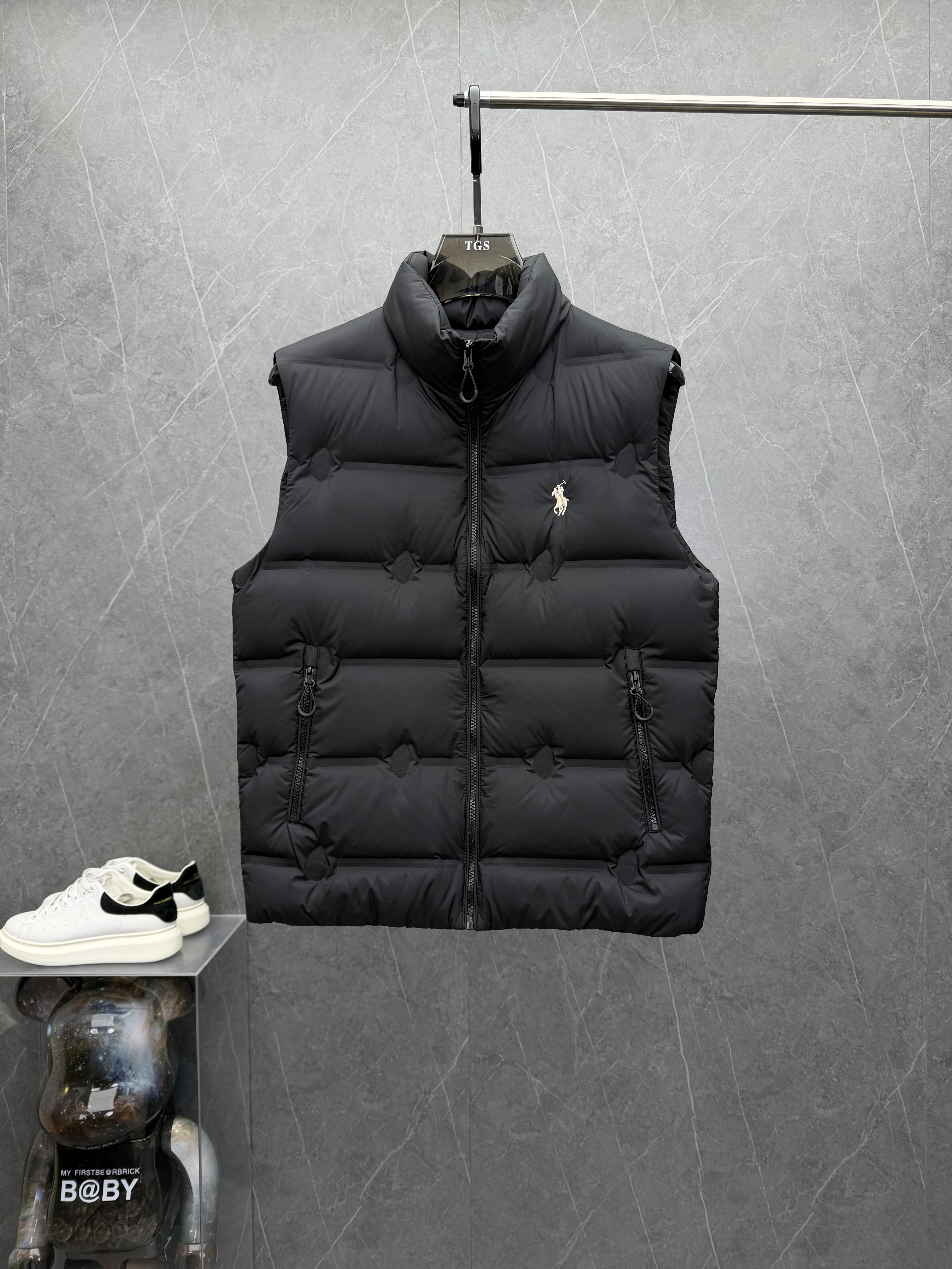 男士立领羽绒马甲