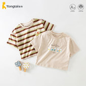 宝宝t恤纯棉a类儿童短袖 男孩全棉半袖 男童夏季 童泰2025新款 薄款 男