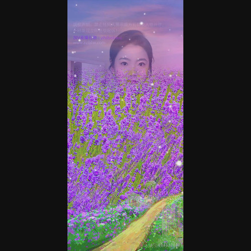 薰衣草花园直播礼物 薰衣草手机态效果 花海svga动态直播礼物