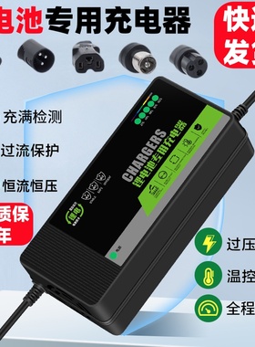 锂电池电动车充电器36V3A48V5A60V72V三元锂磷酸铁锂电量显示专用