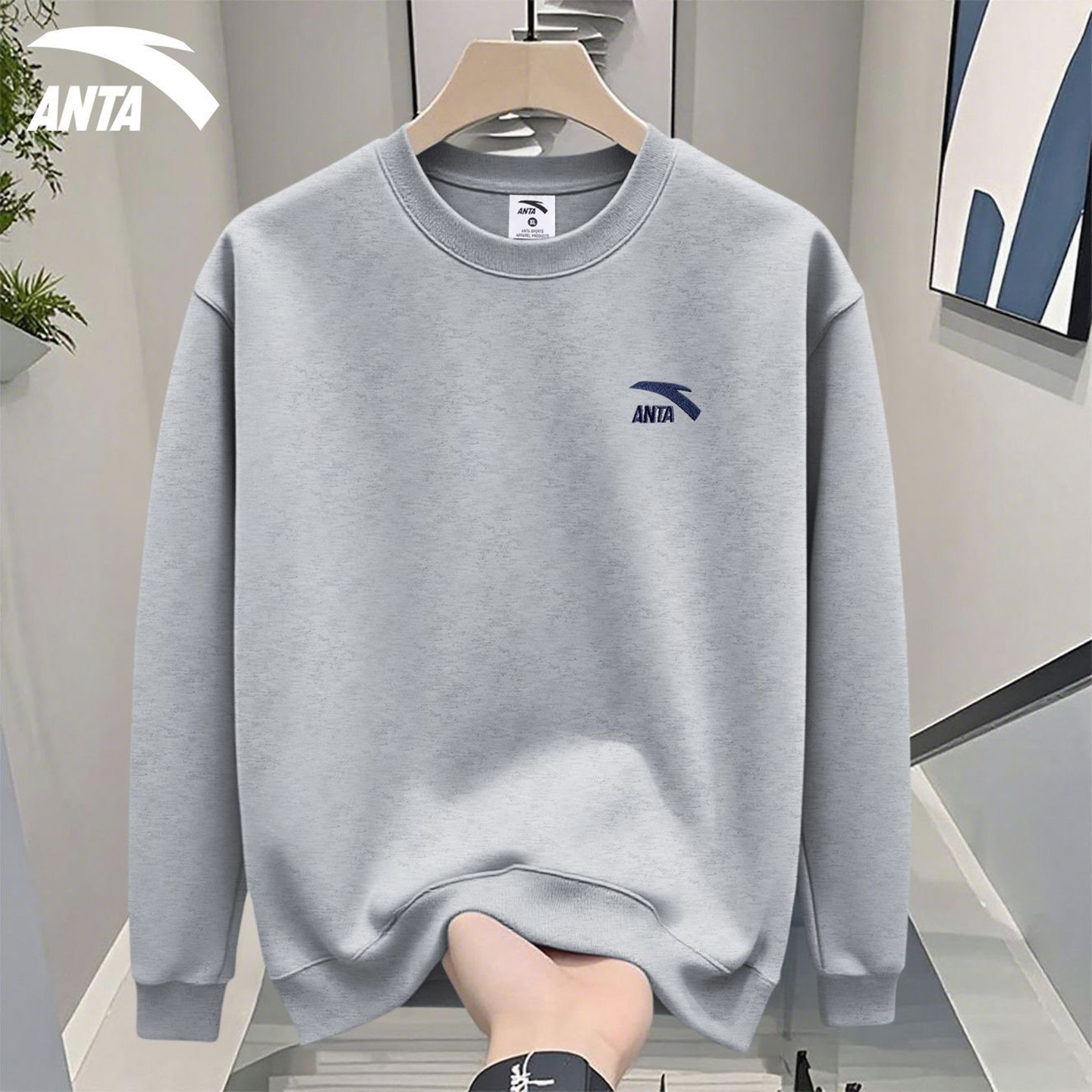 安踏卫衣男女同款休闲运动上衣