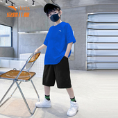 圆领吸汗儿童半袖 安踏童装 上衣T t恤2026夏季 新款 男童夏装 纯棉短袖