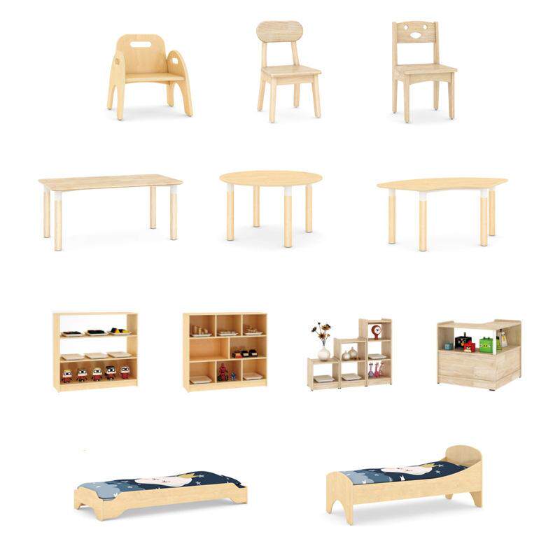 幼儿园区角木质家具组合柜