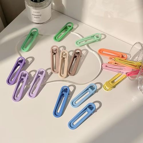 6cm网红糖果色侧边发夹