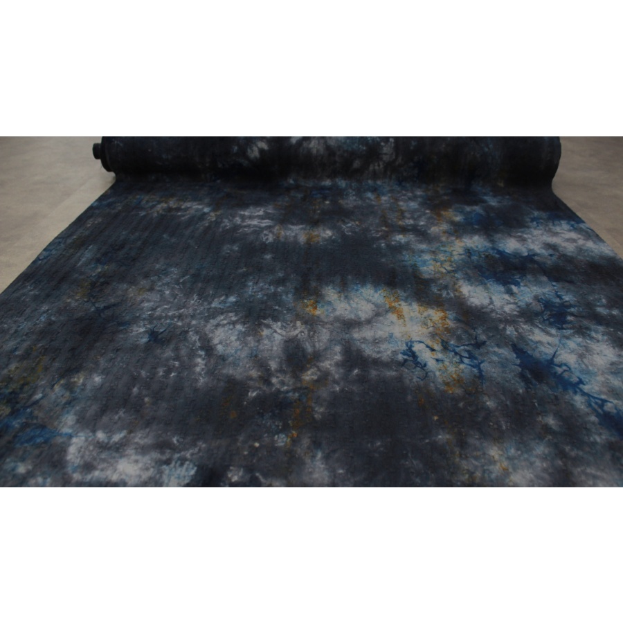 古朴侘寂风100%柞蚕丝非遗纯手工草本植物染丝绸面料袍子风衣布料